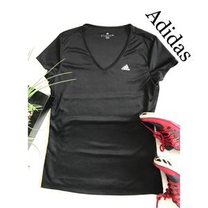 Adidas V neck athletic top